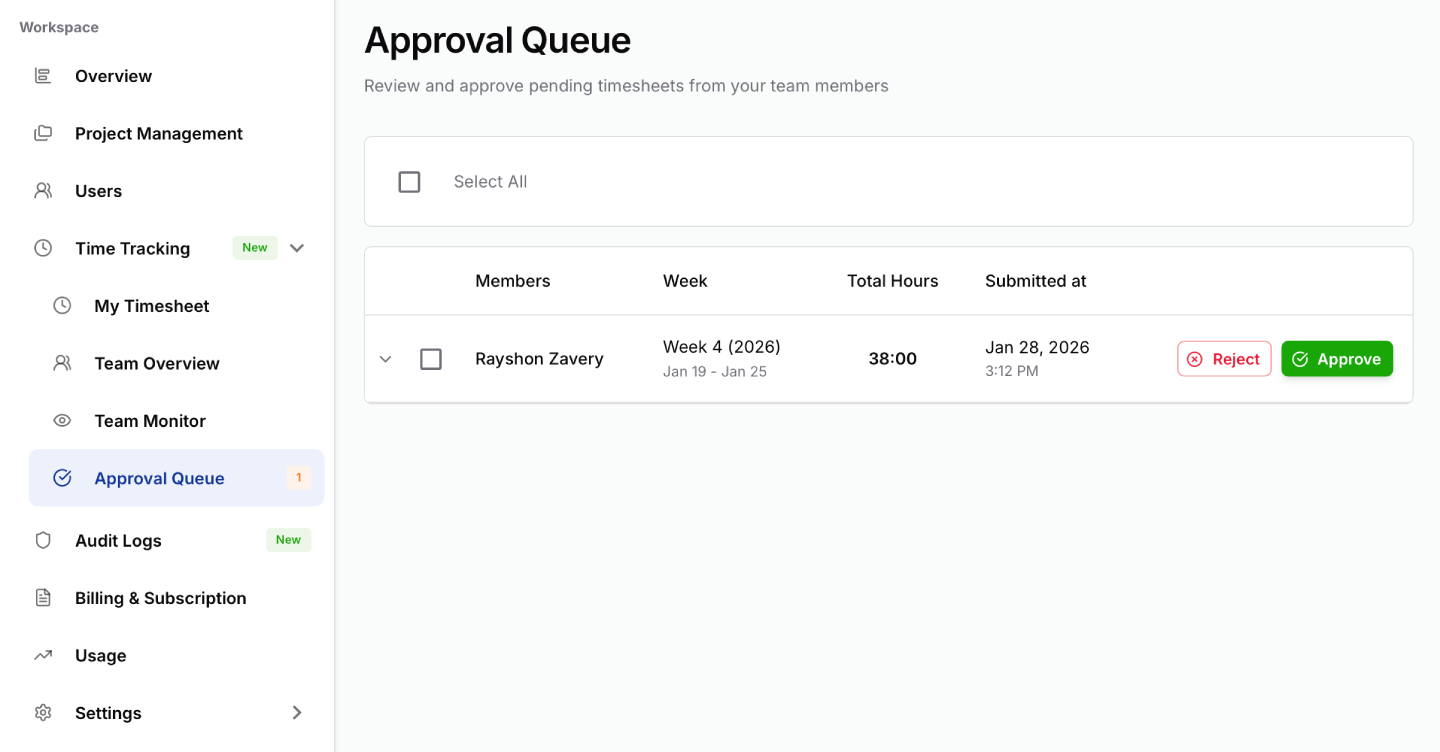Manager Approval Workflow